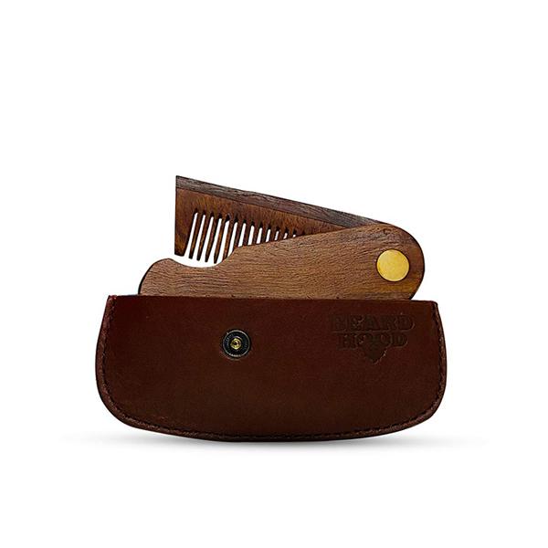 Beardhood Beard Comb (with Leather Case) - Beard Comb