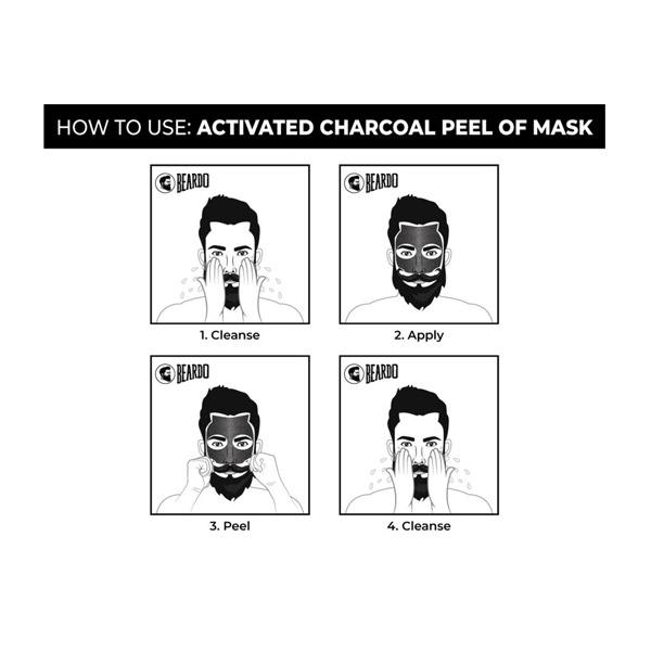 Beardo Peel off Face Mask -Activated Charcoal 100 gm - Masks & Peels