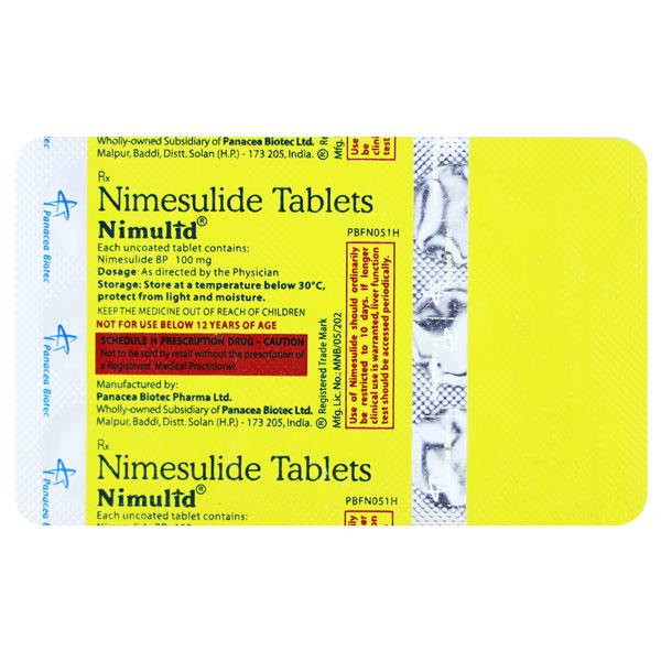 Nimulid Tablet 15'S - Pain relief-Nsa