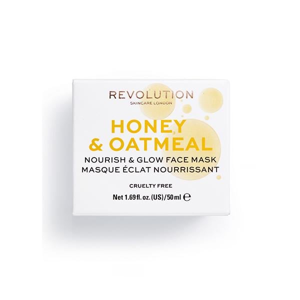 Revolution Skin Honey & Oatmeal Nourish & Glow Face Mask 50 ml - Masks & Peels