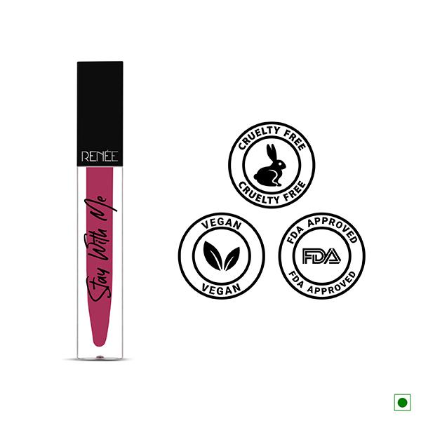 RENEE Stay With Me Matte Lip Color - Pride Of Magenta 5 ml - Liquid Lipsticks