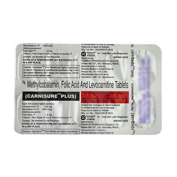 Carnisure Plus Tablet 10'S - Supplements-Vam