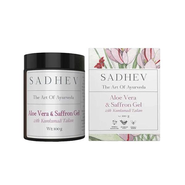 Netmeds | Sadhev Aloe Vera & Saffron Gel - with Kumkumadi Thailam 100 gm