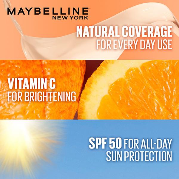 Maybelline New York Fit Me Fresh Tint With SPF 50 & Vitamin C Shade 09 Natural Coverage Skin Tint 30 ml - Foundation
