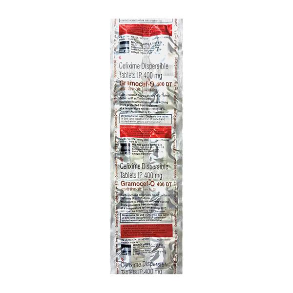 Gramocef O 400 DT Tablet 10'S - Bacterial Infections-Cep