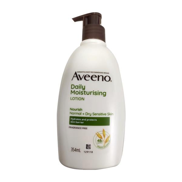Netmeds | AVEENO DAILY MOISTURISING NOURISH NORMAL DRY SENSITIVE SKIN Lotion 354ml