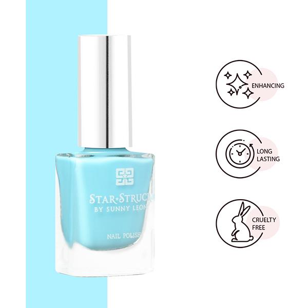 Star Struck by Sunny Leone Nail Polish Sky Blue 8 ml - Nail Polish
