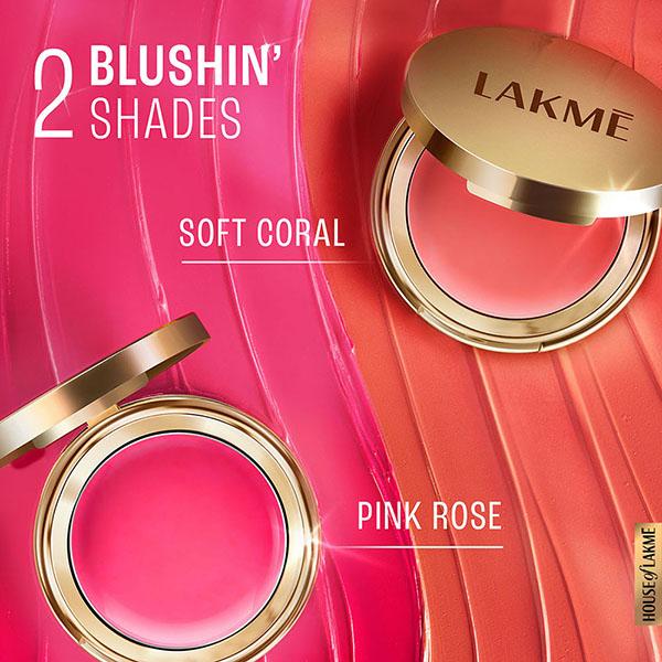 Lakme 9 to 5 Powerplay Velvet Creme Blush - Soft Coral 9 gm - Blushes