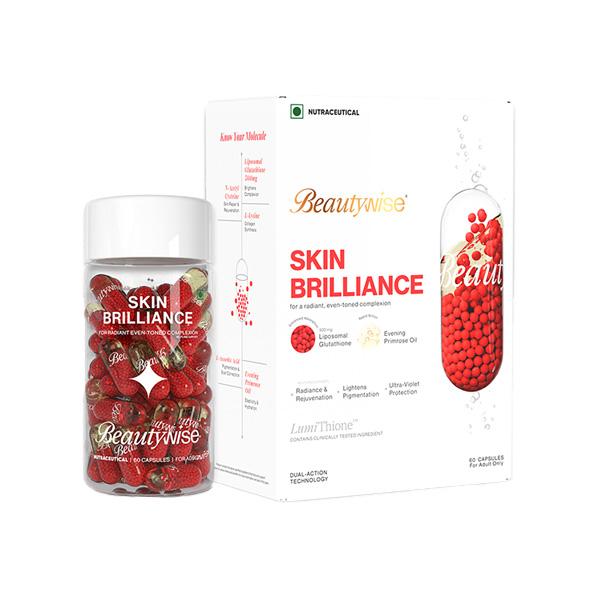 Netmeds | Beautywise Dual Action Skin Brilliance 4X Glutathione with Nac 60's