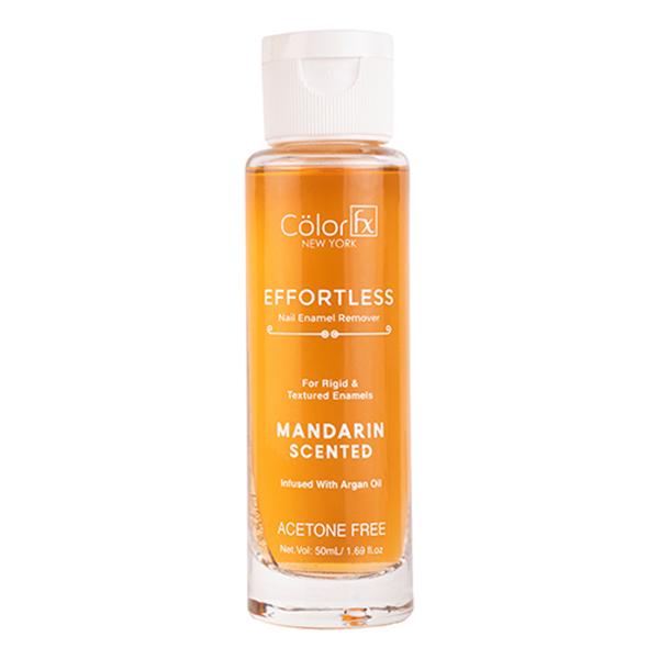 Netmeds | Color Fx Effortless Nail Enamel Remover Acetone free argan oil infused Mandarin R2 50 ml