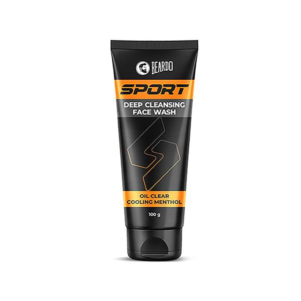 Netmeds | Beardo Sport Deep Cleansing Facewash for Men, Cooling Menthol, Oil Control 100 gm