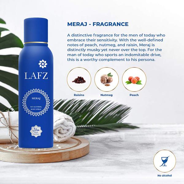 LAFZ meraj no alcohol deodorant for men 150 ml - Men Deodorants/Roll-Ons