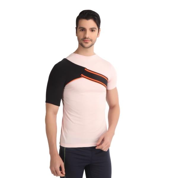 Netmeds | Flamingo Shoulder Support (OC - 2042) (XXL) - Black