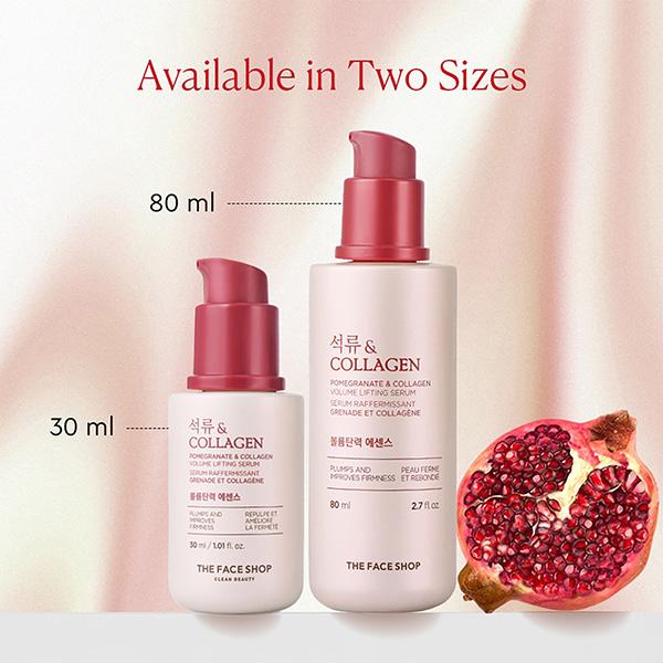 The Face Shop Pomegranate And Collagen Volume Lifting Serum 80 Ml - Face Serum