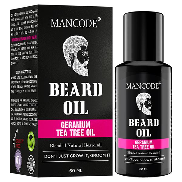 Netmeds | Mancode Beard Oil -Germanium & Tea Tree 60 ml
