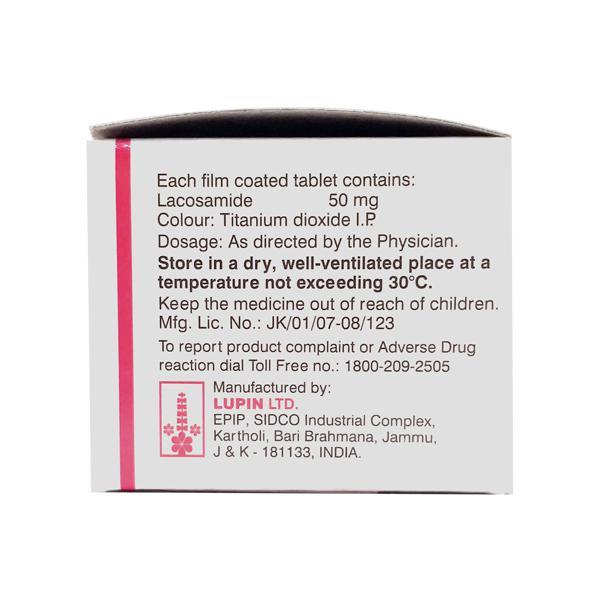 Laconext 50mg Tablet 10'S - Epilepsy/Convulsion-Ant