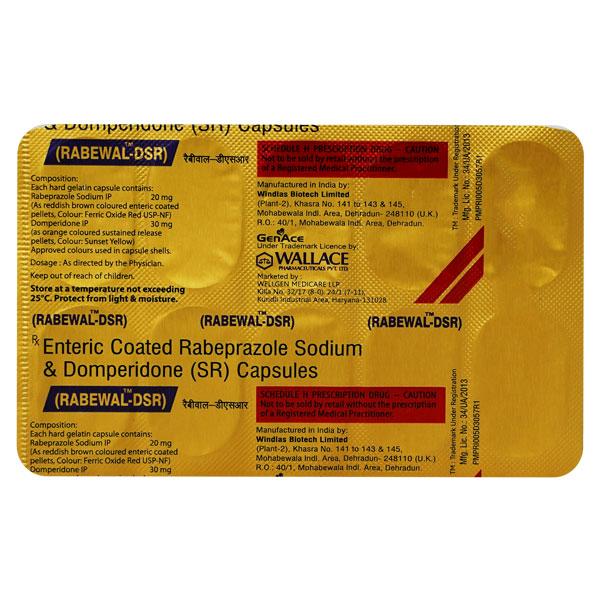 RABEWAL DSR Capsule 10's - Ulcer/Reflux/Flatulence-Aaa