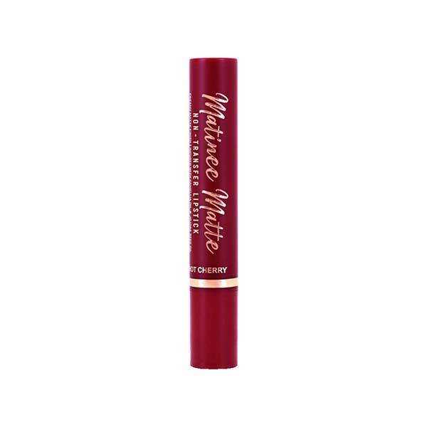 Matt Look Matinee Non Transfer Lipstick, Smudge- Resistant, Creamy Finish- Hot Cherry 2.4 gm - Lipsticks