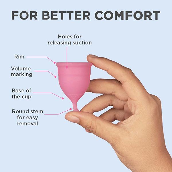 Pee Safe Reusable Menstrual Cup with Medical Grade Silcone for Women - Large 1's - Menstrual Cups