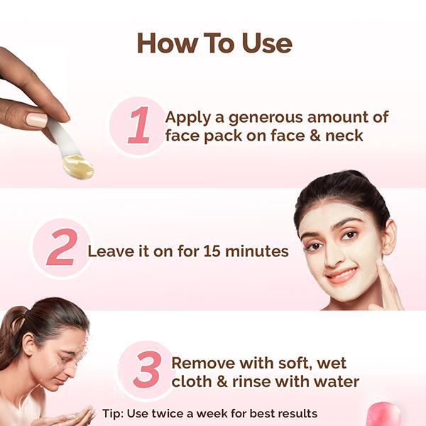 Mamaearth Multani Mitti Oil Balance Face Pack Multani Mitti & Bulgarian Rose Normal Oily Skin 200 gm - Face Packs