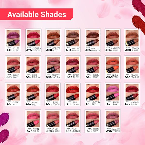 Iba Pure Lips Moisture Rich Lipstick A75 Neon Crush 4 gm - Lipsticks