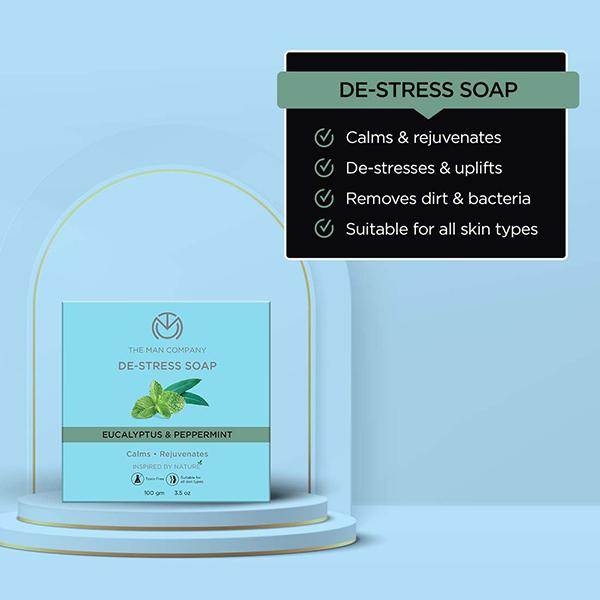 The Man Company De-Stress Soap-B3G1 TMC-WEB-2246 1's - Soaps