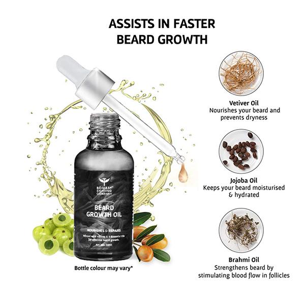 Bombay Shaving Company Beard Growth Oil Powered with Vetiver 30 ml - Beard Oil