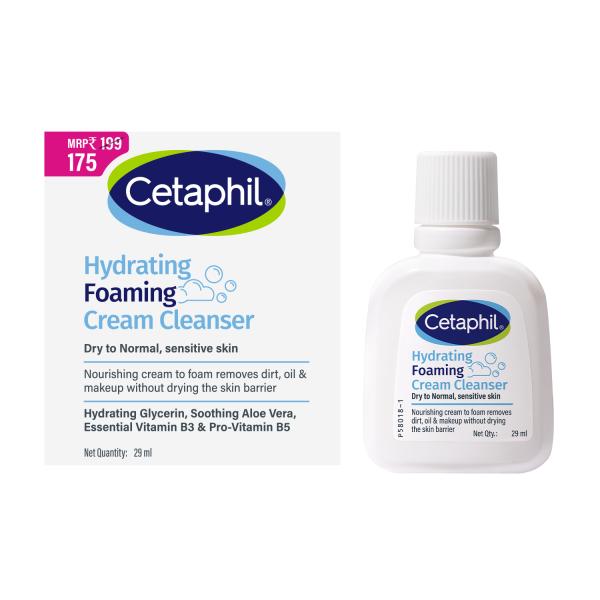Netmeds | Cetaphil Hydrating Foaming Cream Cleanser 29 ml