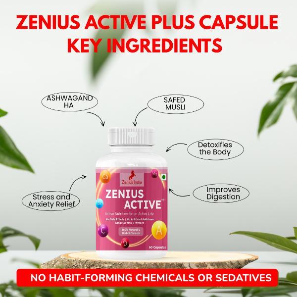 Zenius Active+ Capsule 60's - Personal Care (Ayush)