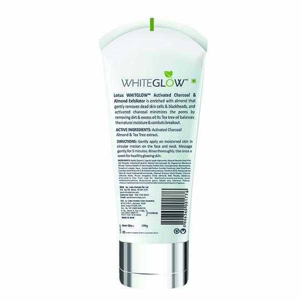 Lotus Herbals Whiteglow Activated Charcoal Brightening Face Wash 100 Gm - Face Wash & Cleansers