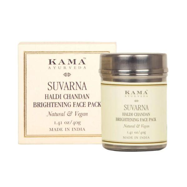 Netmeds | Kama Ayurveda Suvarna Haldi Chandan Bright Face Pack 40 gm