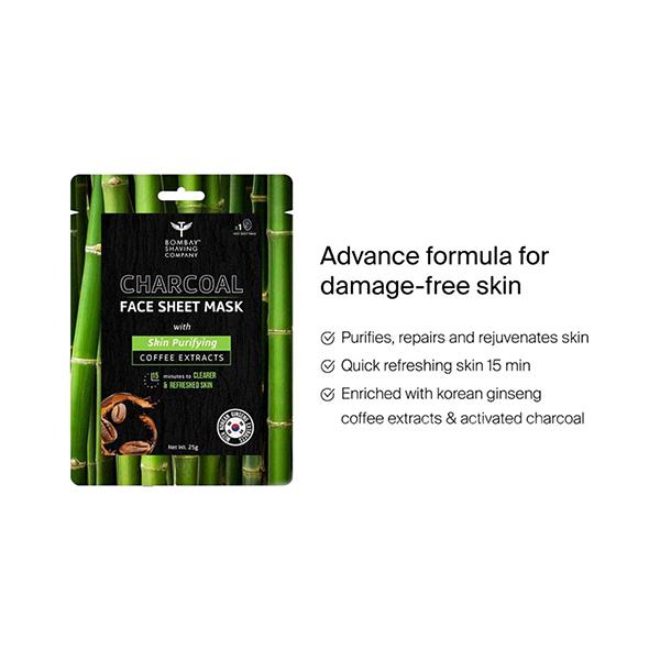 Bombay Shaving Company Charcoal De Tan and Glow Kit 500 gm - Scrubs & Exfoliants