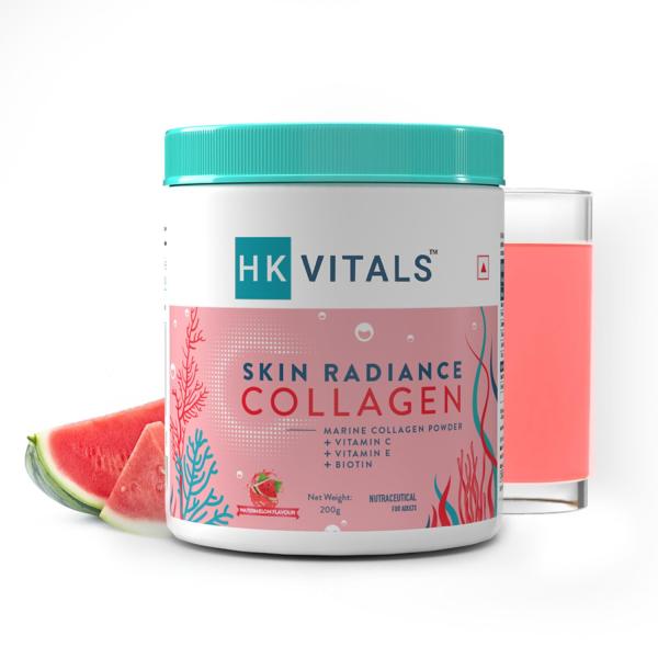 Netmeds | Healthkart HK Vitals Skin Radiance Collagen Powder - Watermelon 200 gm