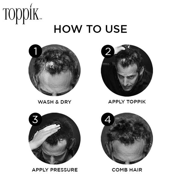 Toppik Hair Building Fibers - Black 12 gm - Hair Treatment