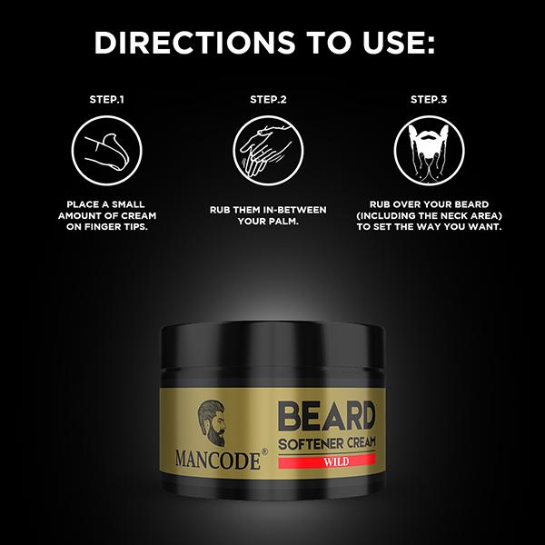 MANCODE Beard Softening Cream- Wild 50 gm - Beard Cream