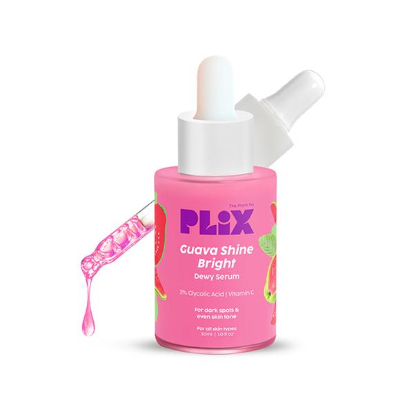 Netmeds | Plix The Plant Fix Guava Brightening Serum , With 3% Glycolic Acid & Vitamin C 30 ml