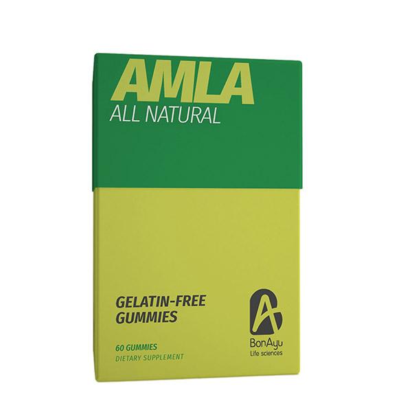 BonAyu All Natural Gelatin Free Gummies - Amla 60's - Herbal Dietary Supplement
