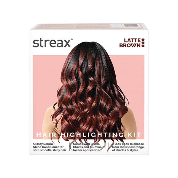 Netmeds | Streax Ultralights Hair Colour Highlight Kit, Brown Hair Colour, Latte Brown, 1's