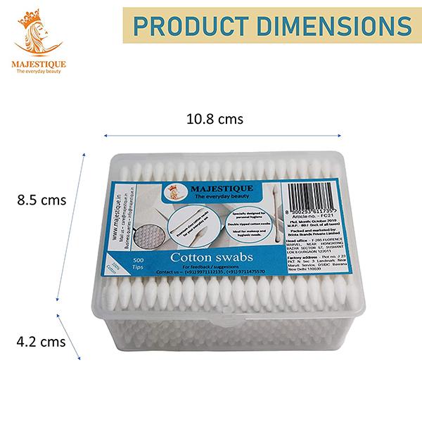 Majestique Dual-Purpose Cotton Swab Makeup Remover Stick 1's - Cotton Buds & Balls