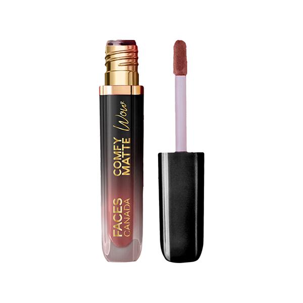 Faces Canada Comfy Matte Wow Liquid Lipstick - Pink Petal 02, One Swipe Application 3.8 ml - Liquid Lipsticks