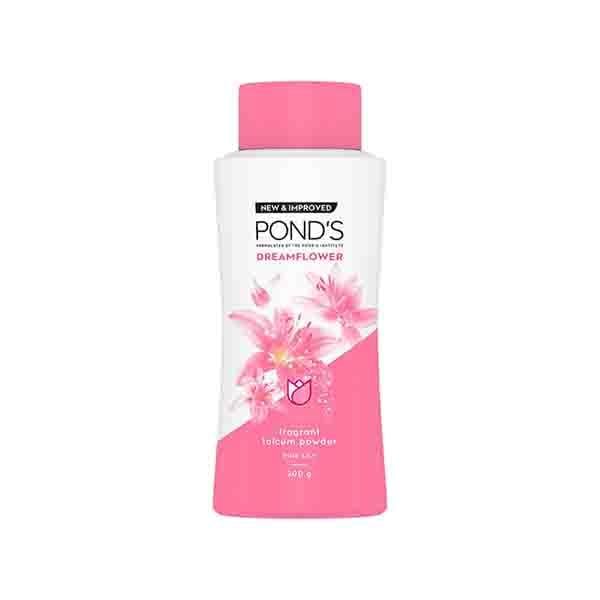 Netmeds | Pond's Dreamflower Fragrant Talcum Powder, Pink Lily 200 gm