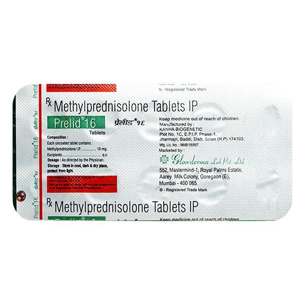 Prelid 16Mg Tablet 10's - Hormonal Therapy-Cor