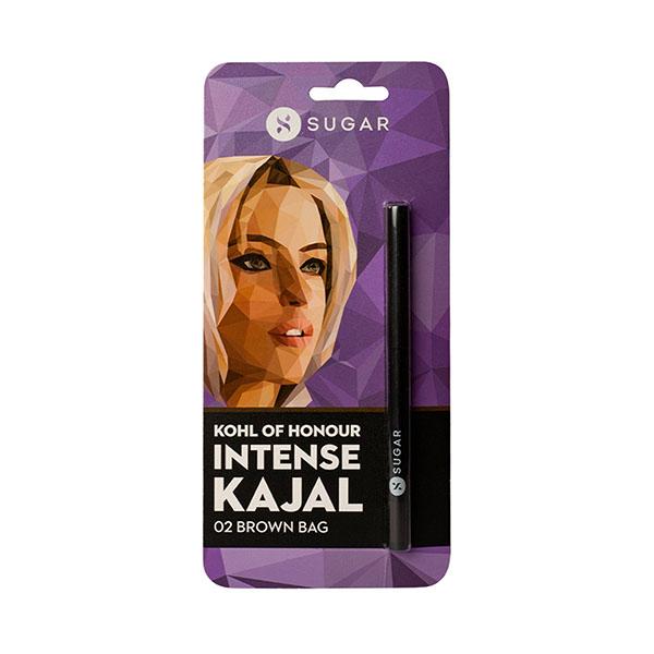 Netmeds | Sugar Cosmetics Kohl of Honour Intense Kajal - 02 Brown Bag (Single Blister) 0.30gm