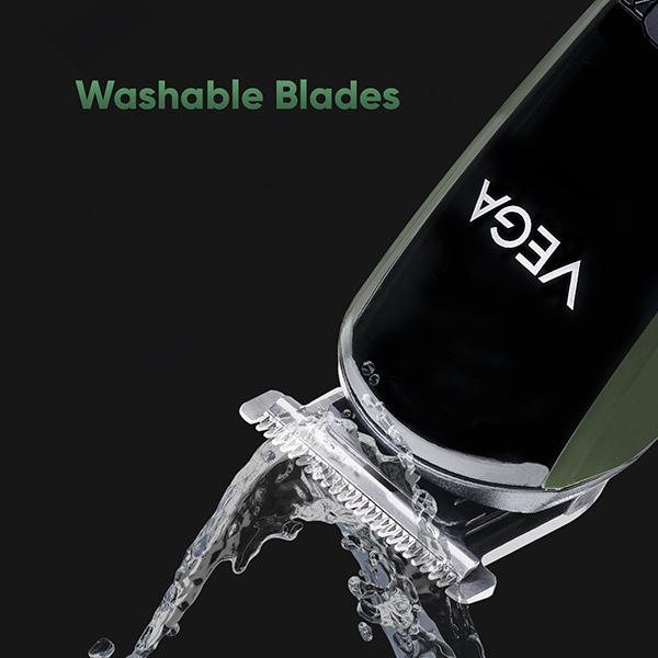 Vega Trimmer Men with Design and T Blade (VHTH-35) - Black 275 gm - Trimmers