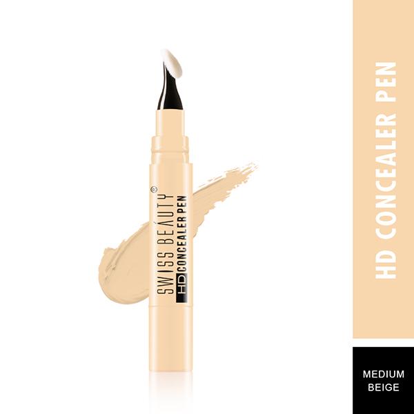Swiss Beauty HD Concealer Pen - (Medium Beige) 4 ml - Concealer