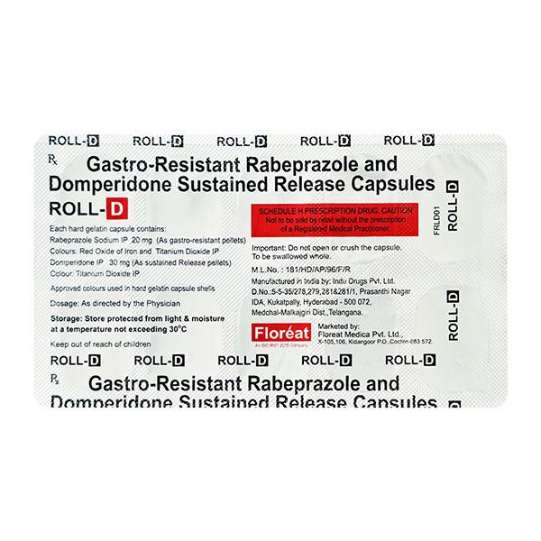 ROLL D Capsule 10's - Ulcer/Reflux/Flatulence-Aaa