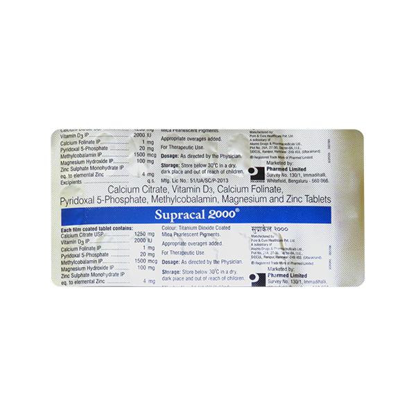 SUPRACAL 2000 Tablet 15's - Supplements-Vam