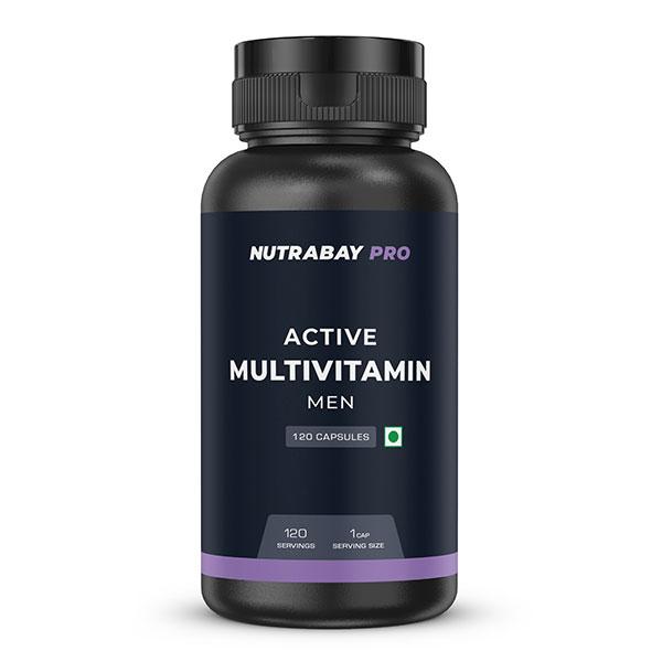Netmeds | Nutrabay Pro Active Multivitamin Capsule for Men 120's