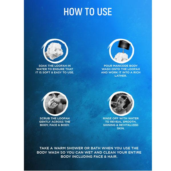 Mancode Hydro Wash 3 in 1 ( Body+Face+Hair ) 450 ml - Shower Gels & Body Wash