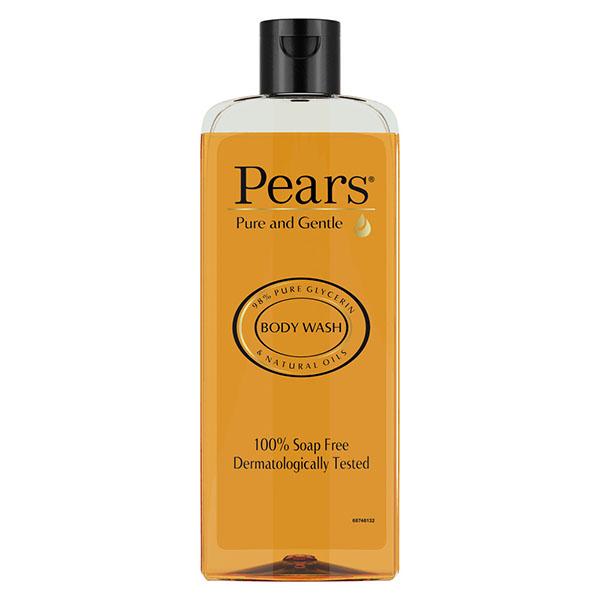 Pears Pure & Gentle With 98% Pure Glycerin & Natural Oils Body Wash (Free Loofah) 250 ml - Shower Gels & Body Wash